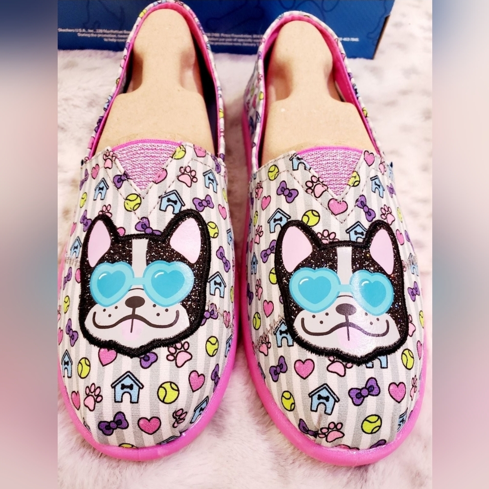 Bob's Boston terrier/French bulldog Skechers